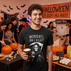 Mens Funny T Shirts Mondays Am I Right Sarcastic Office Joke Tee for Men Graphic Tees