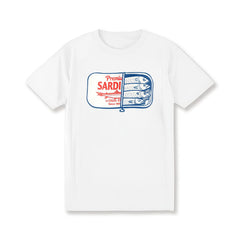 Vintage Sardines T-Shirt, Retro Fish Tattoo Graphic Tee for Men Women