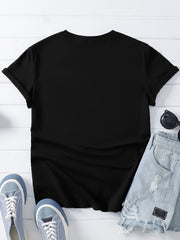 Women Retro Cowboy Owl Graphic T‑Shirt Hootin And Hollerin Casual Short Sleeve Western Tee