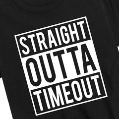 Instant Message - Straight Outta Timeout Short Sleeve Graphic T-Shirt