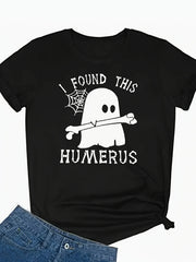 I Found This Humerus T-Shirt Funny Dabbing Ghost Bone Graphic Tee