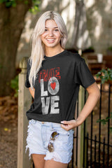 True Love Romantic Valentines Day Women's Graphic T Shirt Tees Brisco Brands S