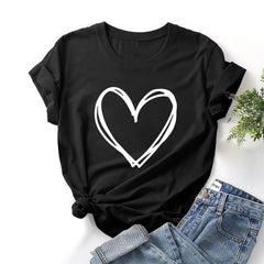 Ichuanyi Womens Shirts , Fashion Women Valentine's Day Print Short Sleeve T-shirt Novelty Graphic Tops