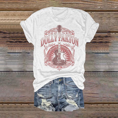 Women Dolly Shirts Country Music Singer Legend Graphic T Shirt Casual Summer Crewneck Portrait Vintage Fashion Fans S-5XL