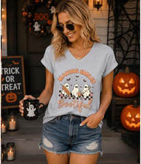 Making Smiles Bootiful Shirt Funny Halloween Dentist Shirt for Women