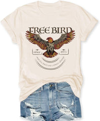 Rock Band T-Shirts for Women Vintage Rock and Roll Country Music Shirt Funny Concert Outfit Short Sleeve Vacation Tops