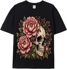 Halloween Shirts Halloween t Shirts for Women Skeleton Cotton tee