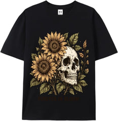 Halloween Shirts Halloween t Shirts for Women Skeleton Cotton tee
