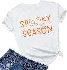 Teacher Halloween Shirt for Women All Done Sign Short Sleeve T-Shirt