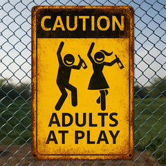 A Single Piece of Metal Art Card Designed for Adult Entertainment, Perfect As a Playful Wall Decoration for Various Spaces Including Outdoor Areas, Living Rooms, Bedrooms, Bathrooms, Homes, Bars