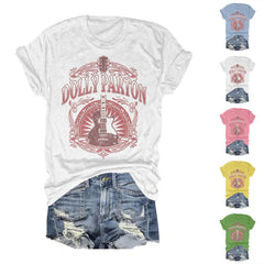 Women Dolly Shirts Country Music Singer Legend Graphic T Shirt Casual Summer Crewneck Portrait Vintage Fashion Fans S-5XL