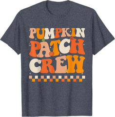 Groovy Pumpkin Patch Crew Pumpkin Patch Crew Fall Halloween T-Shirt