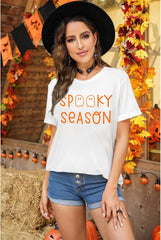 Teacher Halloween Shirt for Women All Done Sign Short Sleeve T-Shirt