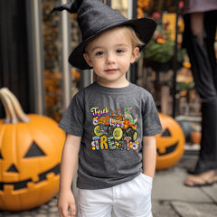 Toddler Halloween Shirt Boys Girls Ghost Tshirt Just Waiting Halloween Tee Tops Spooky Season Fall Clothes Ages 2-7
