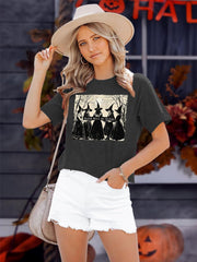 Halloween Witch Shirts for Women Girls Will Be Girls Spooky Season T Shirt