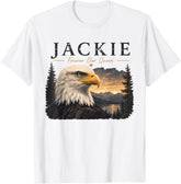 Vintage Jackie Forever Our Queen Big Bear Bald Eagle Tribute Unisex T-Shirt