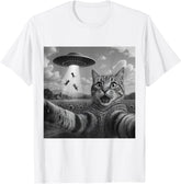 Alien Cat Selfie UFO Gifts - Funny Escape Humor Unisex T-Shirt