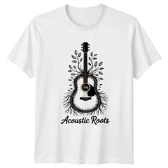 Acoustic Roots T-Shirt Acoustic Guitar Music Gift For Him And Her