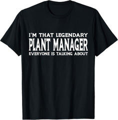 Plant Manager Job Title Employee T-Shirt