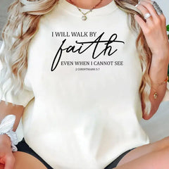 Casual Comfortable Round Neck Christian Top T-Shirt