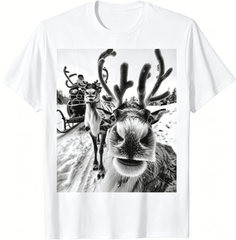 Funny Reindeer Selfie Christmas Christmas Design Unisex T-Shirt