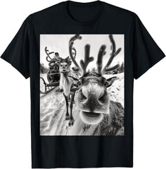 Funny Reindeer Selfie Christmas Christmas Design Unisex T-Shirt