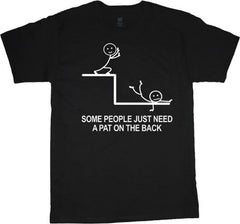 Funny Stick Figure Saying T-shirt Men's Big and Tall Graphic Tee