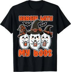 Girls Halloween Costume Horror Theme Design T-shirt