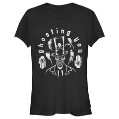 Junior's The Princess and the Frog Valentine's Day Dr. Facilier Ghosting You Graphic Tee Black Medium