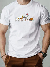 Men Funny Chicken Life Cycle Graphic T‑Shirt, Casual Crew Neck Short‑Sleeve Summer Tee, Novelty Cartoon Evolution Print Top for Men