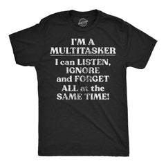 Mens Funny T Shirts Im A Multitasker Sarcastic Novelty Tee for Men Graphic Tees