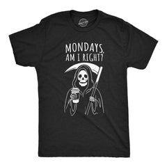 Mens Funny T Shirts Mondays Am I Right Sarcastic Office Joke Tee for Men Graphic Tees