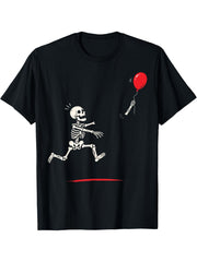 Running Skeleton Red Balloon T-Shirt