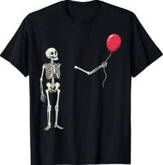 Skeleton Lost Balloon Well Funny Saying Quote T-Shirt
