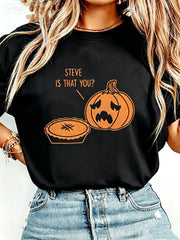 Steve Is That You T Shirt Funny Halloween Tksgiving Pumpkin Pie Joke Tee