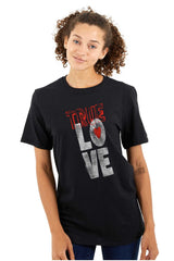 True Love Romantic Valentines Day Women's Graphic T Shirt Tees Brisco Brands S