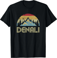 Vintage Mt. Denali National Park Alaska Mountain T-shirt T-Shirt
