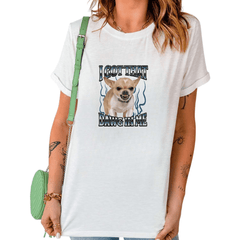 White I Got That Dawg In Me Chihuahua Heavy Metal Graphic Tees Print Tshirt Shirts Funny Dog Lover Casual Tops S-5XL