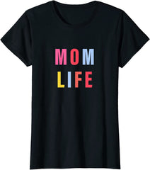 Womens Mom Life Retro Funny Sayings Graphic Funny Mom Cute T-Shirt