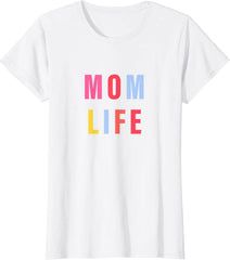 Womens Mom Life Retro Funny Sayings Graphic Funny Mom Cute T-Shirt