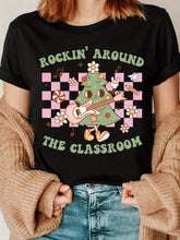 Teacher Christmas Print T-Shirt, Teacher Appreciation T-Shirt, Rock the Teacher T-Shirt
