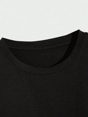 Tonight We Fly Witch Hat Broom Graphic T-Shirt, Retro Halloween Fall Casual Crewneck Tee For Women
