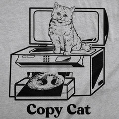 Mens Funny T Shirts Copy Cat Sarcastic Kitten Graphic Office Humor Tee for Men Graphic Tees