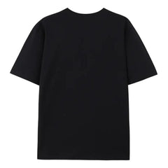 In October We Wear T shirt pink black cat print graphic T-shirt, anti breast cancer Halloween T-shirt for men and women