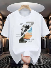 Men's Summer Vibe Tropical Palm Tree Sunset Graphic T-Shirt