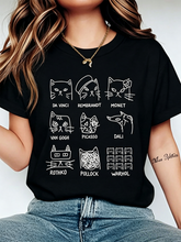 Famous Artist Cats Funny Graphic T‑Shirt, Art Lover Painter Kitten Casual Short Sleeve Tee for Women