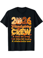 Friendsgiving Thanksgiving Graphic T-Shirt, Unisex Fall Turkey Pumpkin Tee, Casual Short Sleeve Shirt