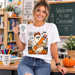 Halloween Teacher Shirt, Spooky Educator Gift