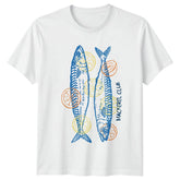 Mackerel Club T-Shirt Fishing Enthusiast Gift For Him And Her