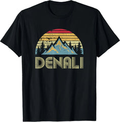 Vintage Mt. Denali National Park Alaska Mountain T-shirt T-Shirt